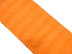 リサイクル　手織り節紬横段模様織り出し名古屋帯